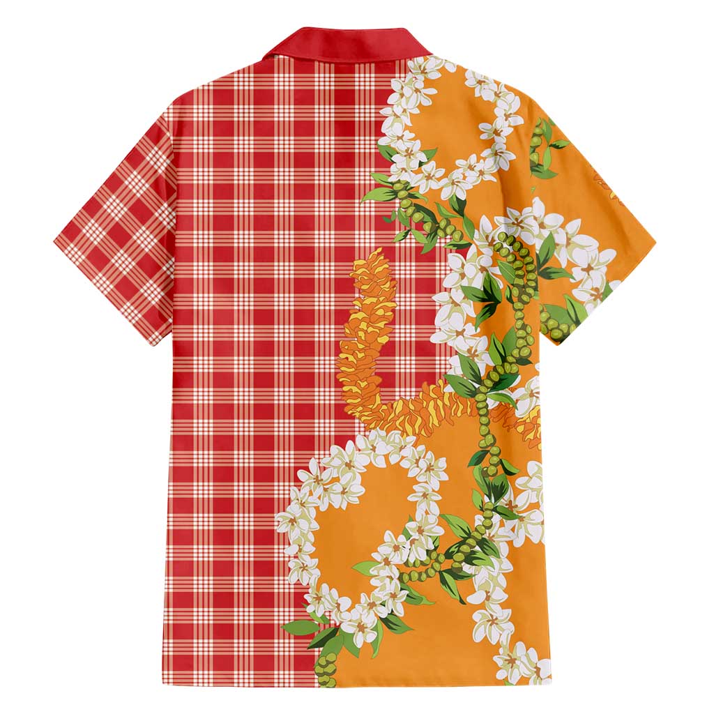 Prince Kuhio Aloha Hawaii Family Matching Off Shoulder Maxi Dress and Hawaiian Shirt Plumeria Ilima Lei Palaka Motifs LT14 - Polynesian Pride