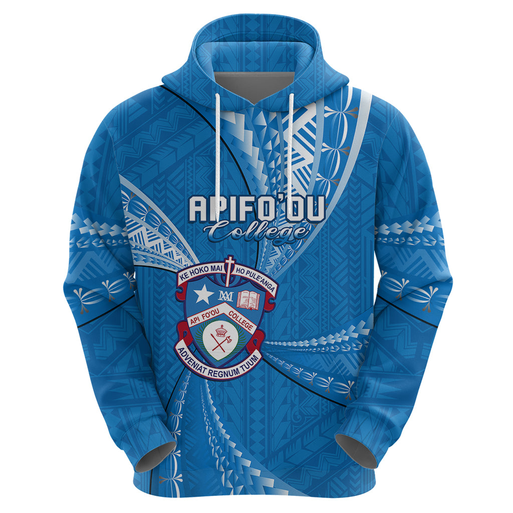 Custom Tonga Apifoou College Tonga Hoodien Ngatu Pattern LT14 - Polynesian Pride