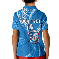 Personalised Tonga Apifoou College Kid Polo Shirt Tongan Ngatu Pattern LT14 - Polynesian Pride