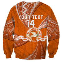 Personalised Tonga Tailulu College Sweatshirt Tongan Ngatu Pattern LT14 - Polynesian Pride