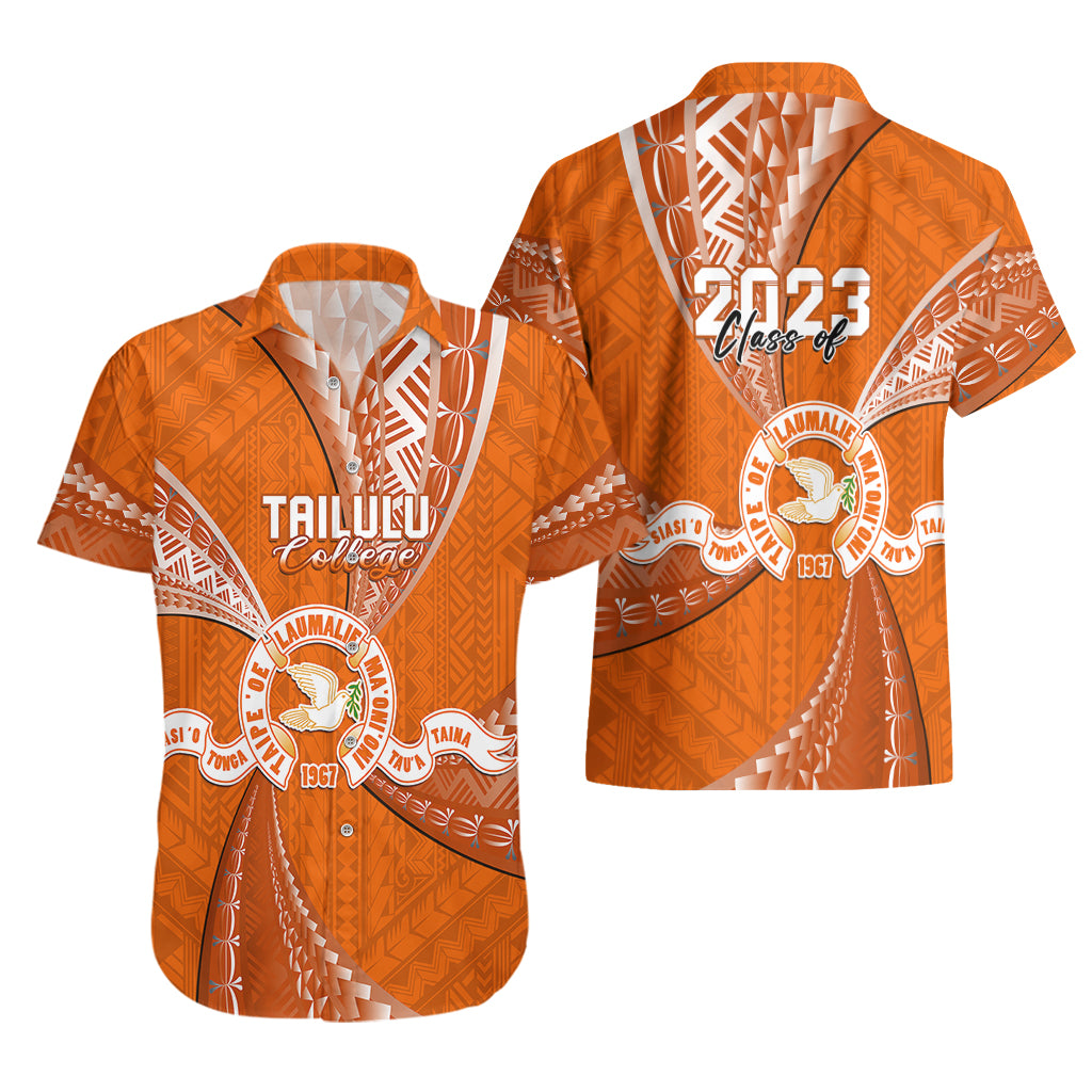Personalised Tonga Tailulu College Hawaiian Shirt Class Of Year Tongan Ngatu Pattern LT14 - Polynesian Pride