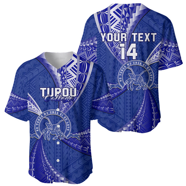 (Custom Personalised) Kolisi Tonga High School Baseball Jersey Tongan Ngatu Pattern Ver.02 LT14 main image 0