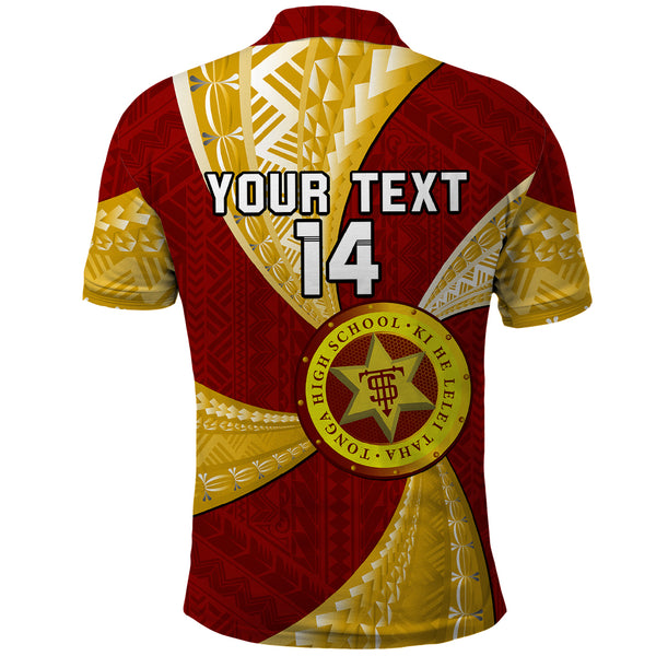 Custom Tonga Tupou College Polo Shirt Tongan Ngatu Pattern LT14