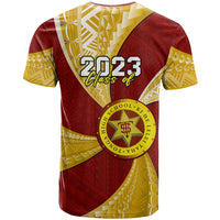 Custom Tonga High School T Shirt Class Of Year Tongan Ngatu Pattern LT14 - Polynesian Pride