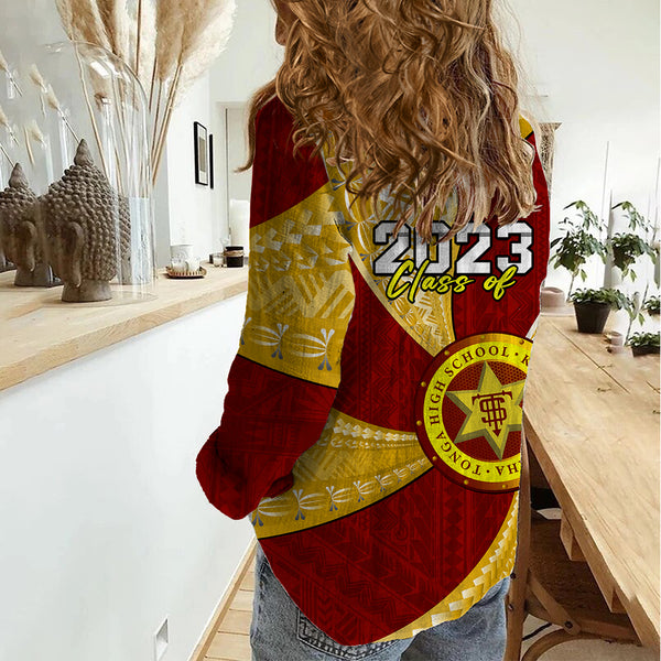 (Custom Personalised) Queen Salote Tonga College Women Casual Shirt Class Of Year Tongan Ngatu Pattern LT14 main image 0