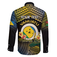 Personalised Malampa Day Family Matching Puletasi and Hawaiian Shirt Vanuatu Provinces Polynesian Pattern