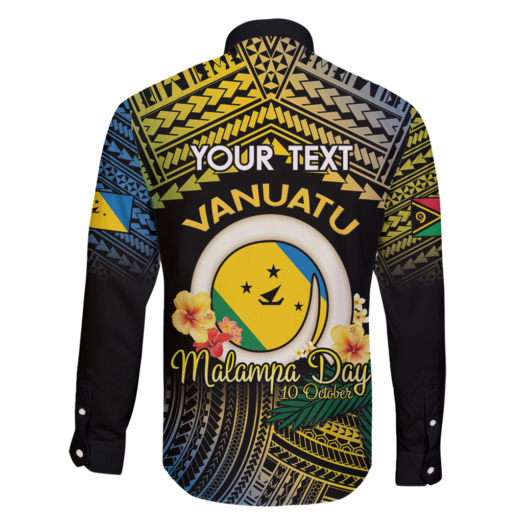 Personalised Malampa Day Family Matching Summer Maxi Dress and Hawaiian Shirt Vanuatu Provinces Polynesian Pattern