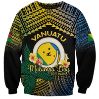 Personalised Malampa Day Sweatshirt Vanuatu Provinces Polynesian Pattern