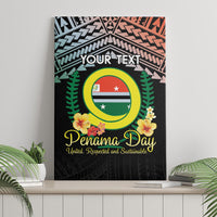 Personalised Penama Day Canvas Wall Art Vanuatu Provinces Polynesian Pattern