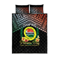 Personalised Penama Day Quilt Bed Set Vanuatu Provinces Polynesian Pattern