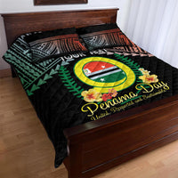 Personalised Penama Day Quilt Bed Set Vanuatu Provinces Polynesian Pattern