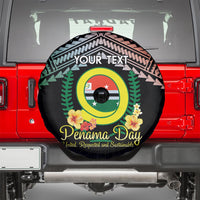Personalised Penama Day Spare Tire Cover Vanuatu Provinces Polynesian Pattern