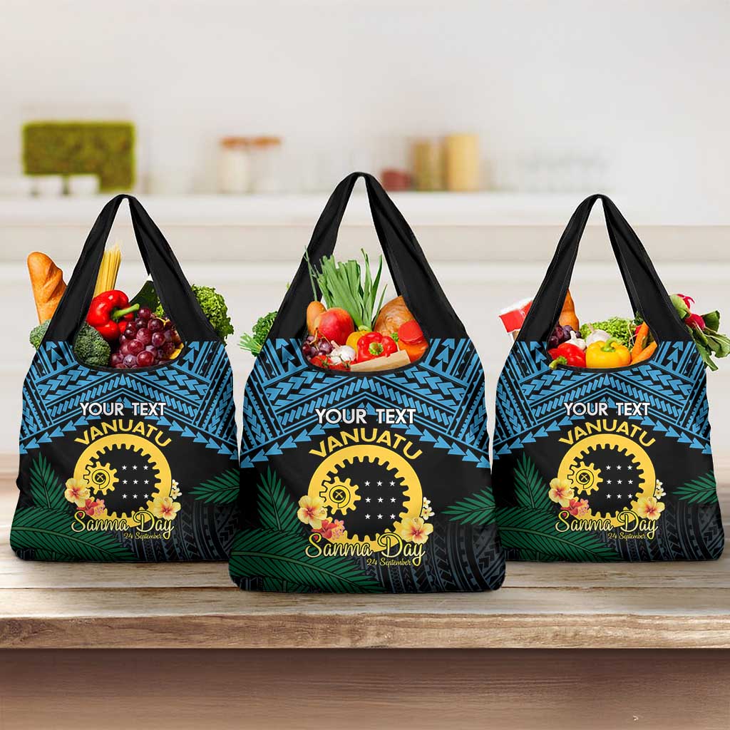 Personalised Sanma Day Grocery Bag Vanuatu Provinces Polynesian Pattern