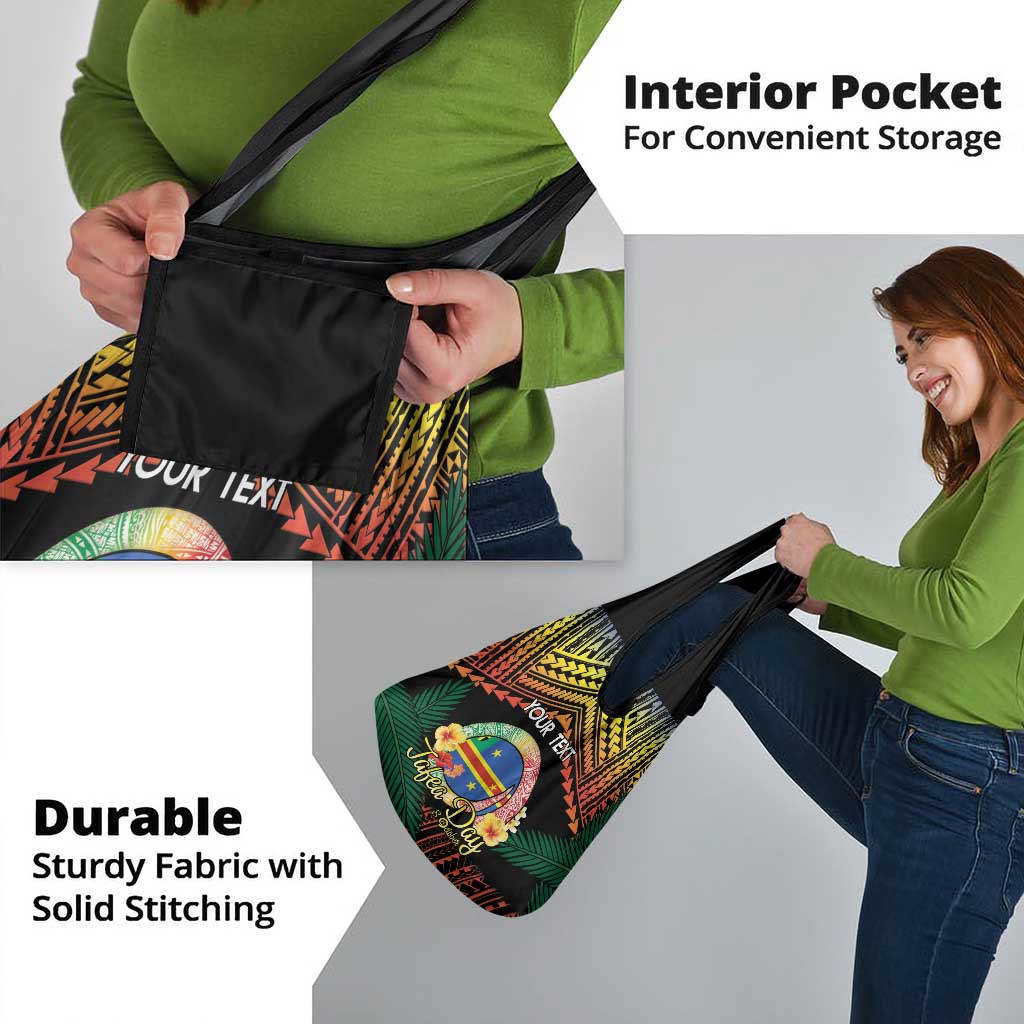 Personalised Tafea Day Grocery Bag Vanuatu Provinces Polynesian Pattern