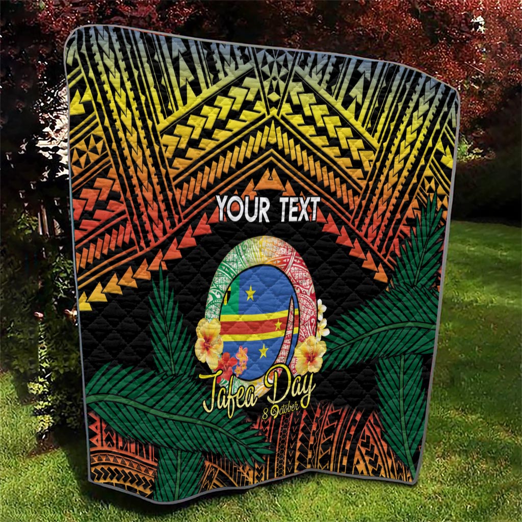 Personalised Tafea Day Quilt Vanuatu Provinces Polynesian Pattern