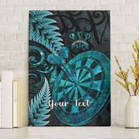 Personalised New Zealand Darts Canvas Wall Art Happiness Is A Tight Threesome Maori Paua Shell