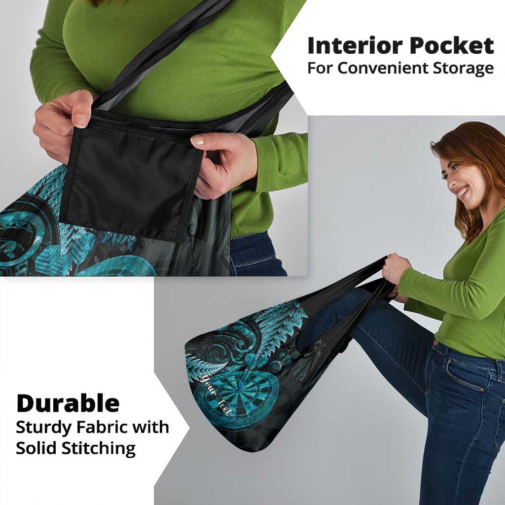 Personalised New Zealand Darts Grocery Bag Happiness Is A Tight Threesome Maori Paua Shell