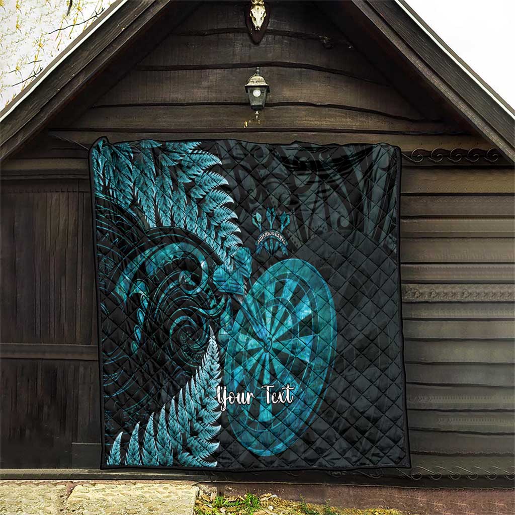 Personalised New Zealand Darts Quilt Happiness Is A Tight Threesome Maori Paua Shell
