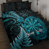 Personalised New Zealand Darts Quilt Bed Set Happiness Is A Tight Threesome Maori Paua Shell