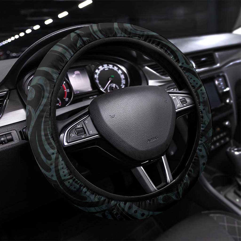 New Zealand Darts Steering Wheel Cover Happiness Is A Tight Threesome Maori Paua Shell
