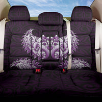 New Zealand Ta Moko Back Car Seat Cover Aotearoa Maori Chest Tattoo Purple