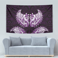 New Zealand Ta Moko Tapestry Aotearoa Maori Chest Tattoo Purple