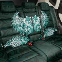 New Zealand Ta Moko Back Car Seat Cover Aotearoa Maori Chest Tattoo Turquoise