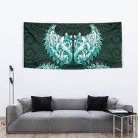 New Zealand Ta Moko Tapestry Aotearoa Maori Chest Tattoo Turquoise