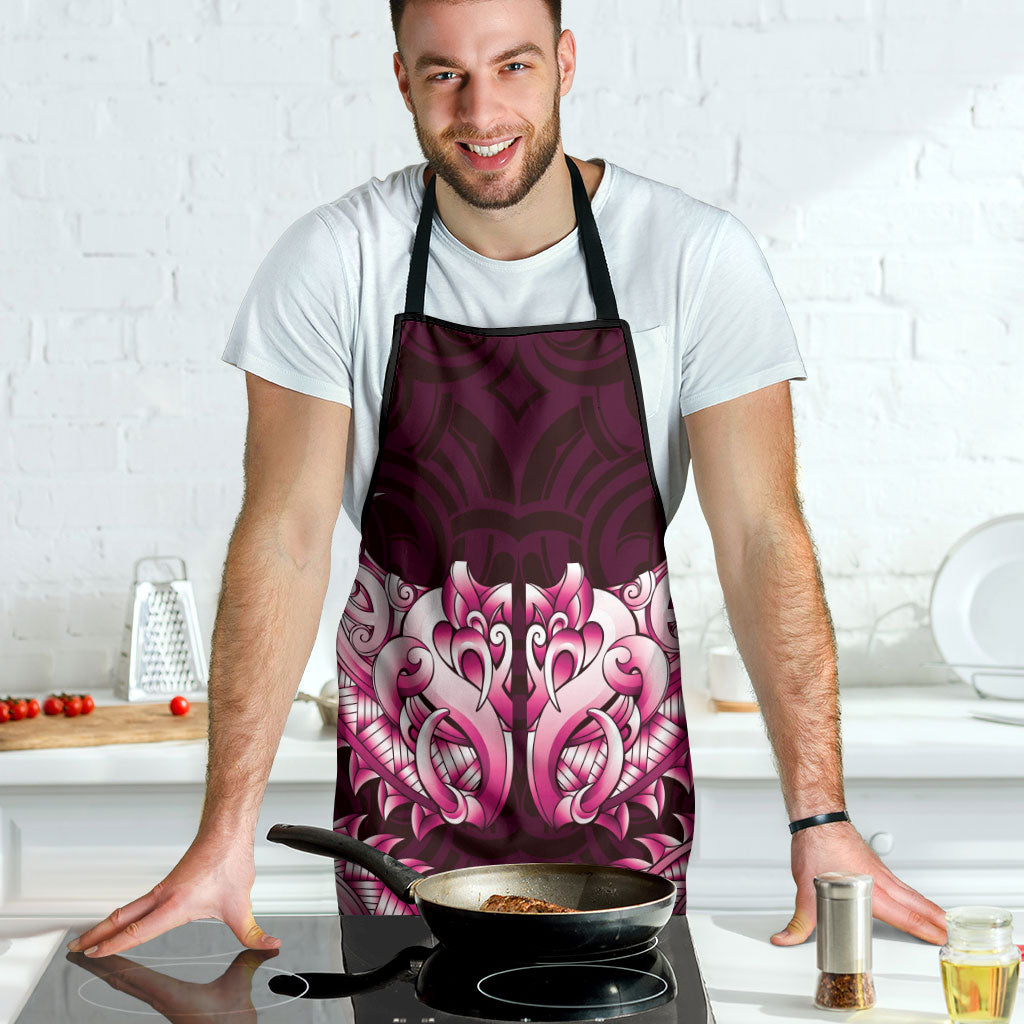 New Zealand Ta Moko Apron Aotearoa Maori Chest Tattoo Pink