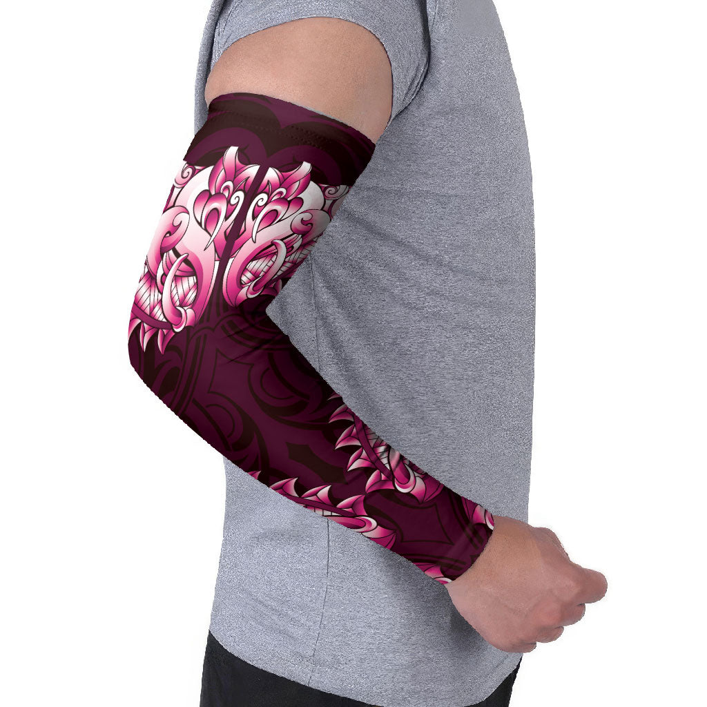 New Zealand Ta Moko Arm Sleeves Aotearoa Maori Chest Tattoo Pink