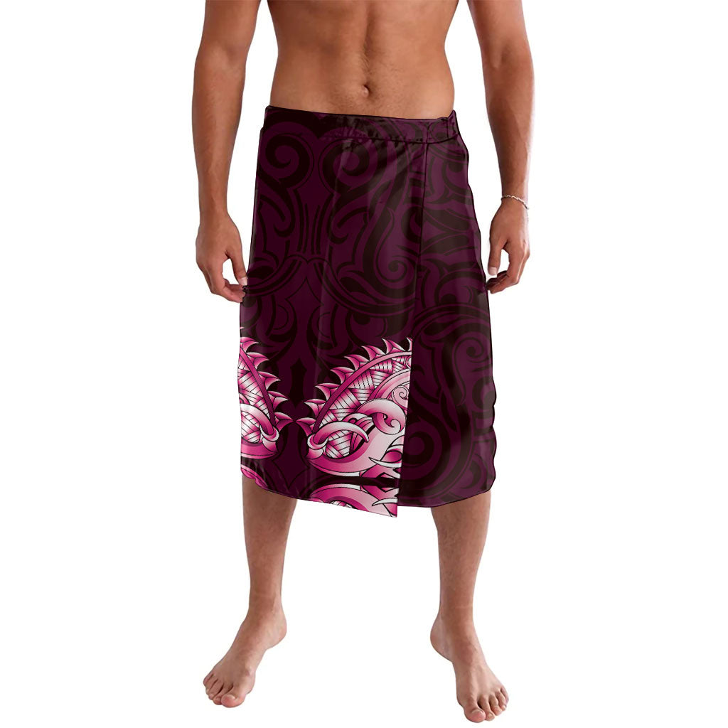 New Zealand Ta Moko Lavalava Aotearoa Maori Chest Tattoo Pink LT14 Pink - Polynesian Pride