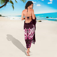 New Zealand Ta Moko Sarong Aotearoa Maori Chest Tattoo Pink