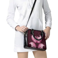 New Zealand Ta Moko Shoulder Handbag Aotearoa Maori Chest Tattoo Pink