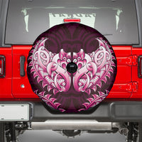 New Zealand Ta Moko Spare Tire Cover Aotearoa Maori Chest Tattoo Pink