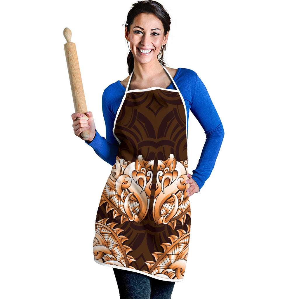 New Zealand Ta Moko Apron Aotearoa Maori Chest Tattoo Orange