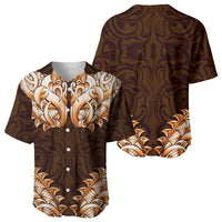 New Zealand Ta Moko Baseball Jersey Aotearoa Maori Chest Tattoo Orange