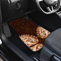 New Zealand Ta Moko Car Mats Aotearoa Maori Chest Tattoo Orange