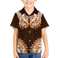 New Zealand Ta Moko Hawaiian Shirt Aotearoa Maori Chest Tattoo Orange