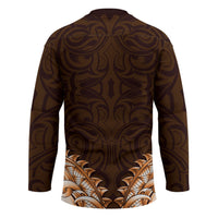 New Zealand Ta Moko Hockey Jersey Aotearoa Maori Chest Tattoo Orange