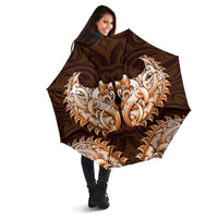 New Zealand Ta Moko Umbrella Aotearoa Maori Chest Tattoo Orange
