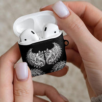 New Zealand Ta Moko AirPods Case Aotearoa Maori Chest Tattoo Black