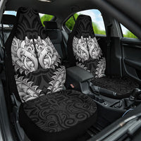 New Zealand Ta Moko Car Seat Cover Aotearoa Maori Chest Tattoo Black