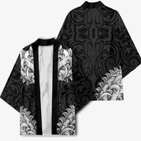 New Zealand Ta Moko Kimono Aotearoa Maori Chest Tattoo Black