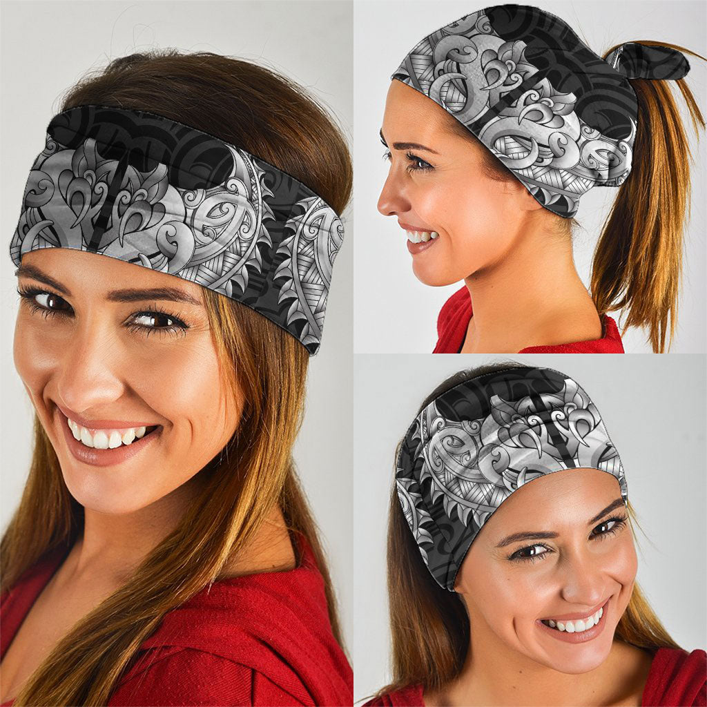 New Zealand Ta Moko Neck Gaiter Aotearoa Maori Chest Tattoo Black