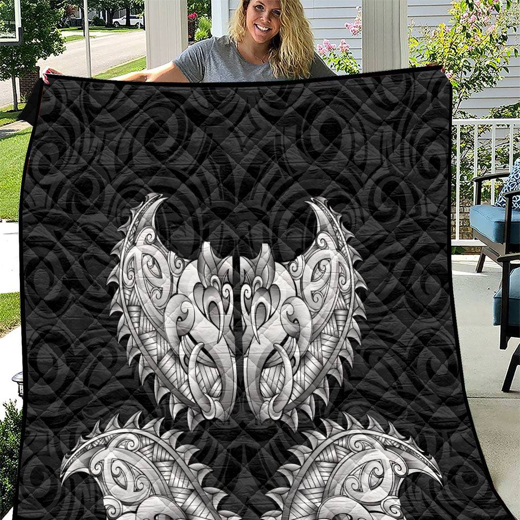 New Zealand Ta Moko Quilt Aotearoa Maori Chest Tattoo Black