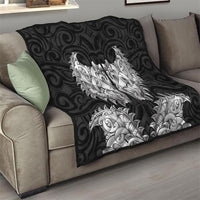 New Zealand Ta Moko Quilt Aotearoa Maori Chest Tattoo Black
