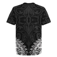 New Zealand Ta Moko Rugby Jersey Aotearoa Maori Chest Tattoo Black