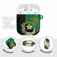 Personalised PNG Enga Provins AirPods Case Papua New Guinea Plumeria Melanesian Pattern - Polynesian Pride