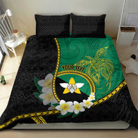 Personalised PNG Enga Provins Bedding Set Papua New Guinea Plumeria Melanesian Pattern - Polynesian Pride