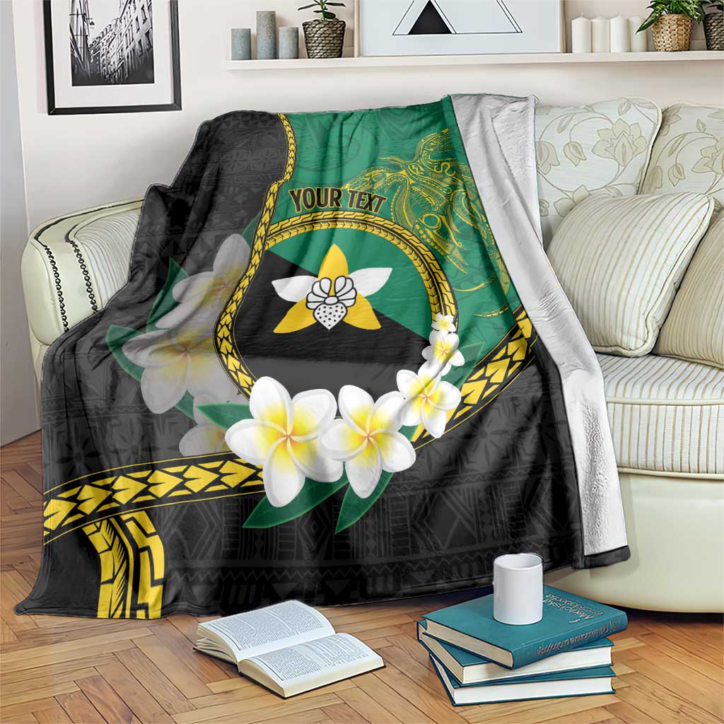 Personalised PNG Enga Provins Blanket Papua New Guinea Plumeria Melanesian Pattern - Polynesian Pride